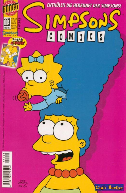 comic cover Simpsons Comics 113