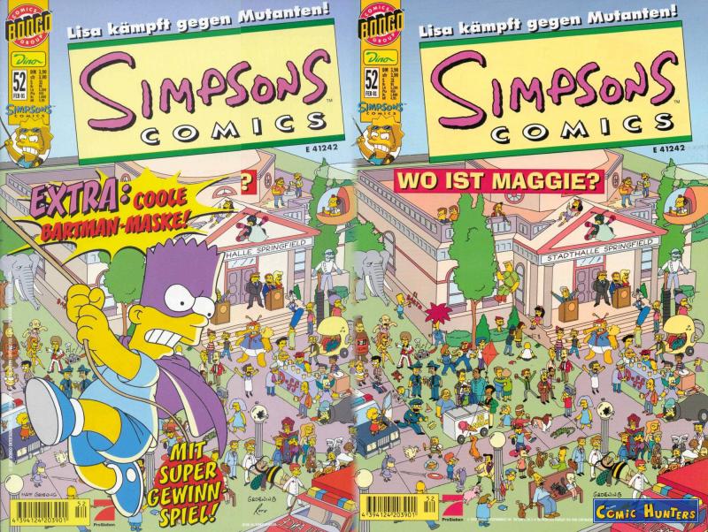 comic cover Simpsons Comics 52