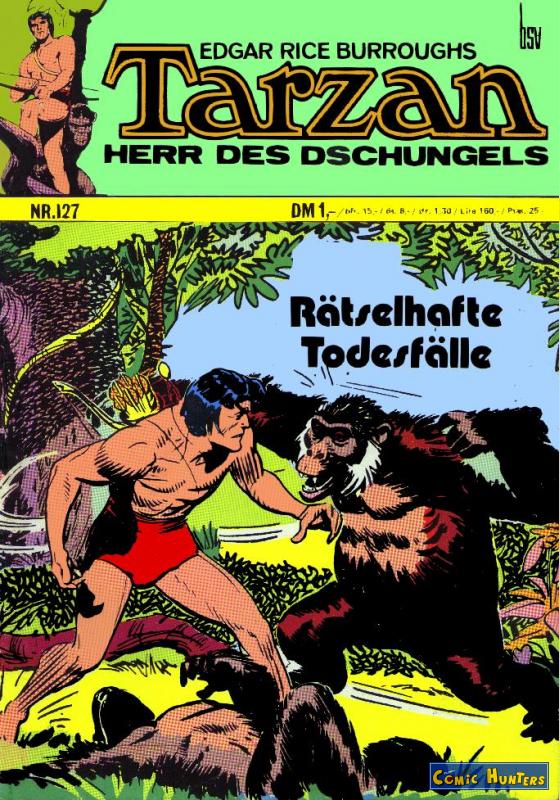 comic cover Tarzan 127