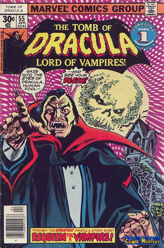 comic cover Tomb of Dracula 55