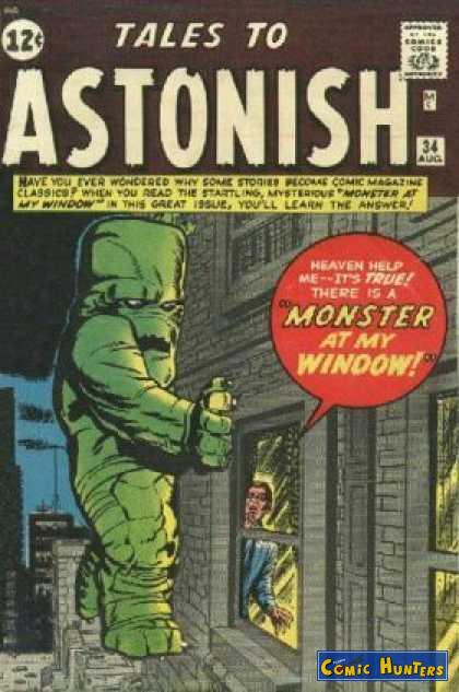 comic cover Tales to Astonish 34