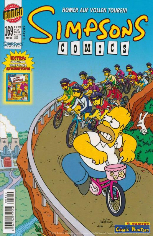 comic cover Simpsons Comics 169