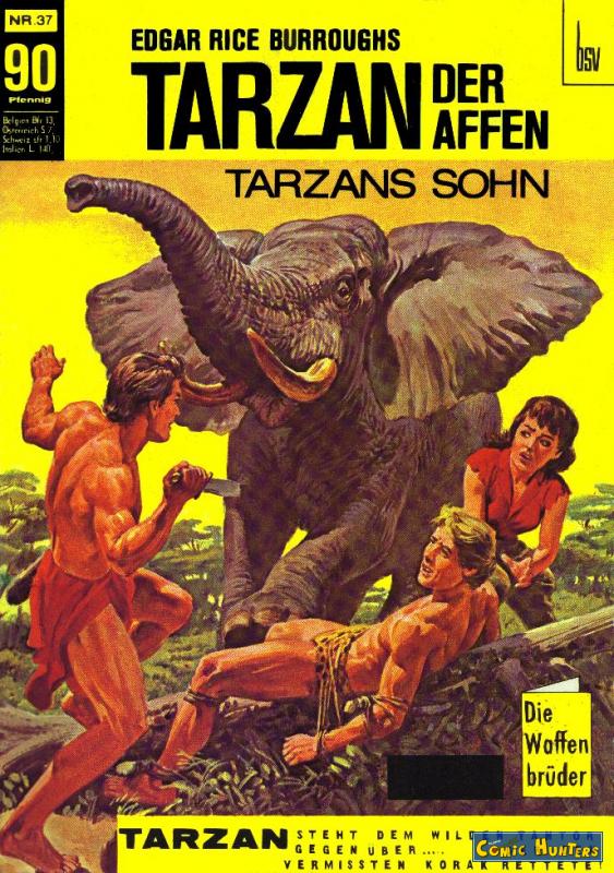 comic cover Tarzan 37