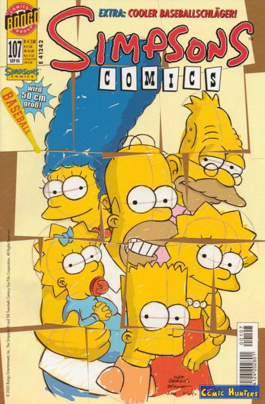 comic cover Simpsons Comics 107