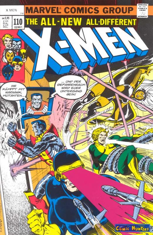 comic cover The Uncanny X-Men 110