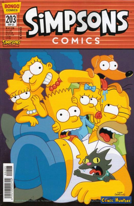 comic cover Simpsons Comics 203