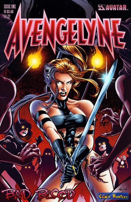 comic cover Avengelyne Bad Blood (Matt Haley Variant Cover-Edition) 1