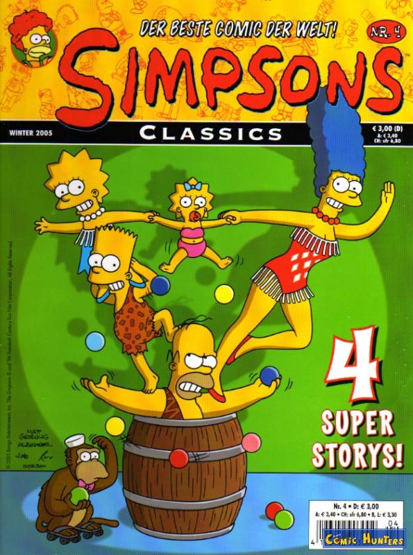 comic cover Simpsons Classics 4