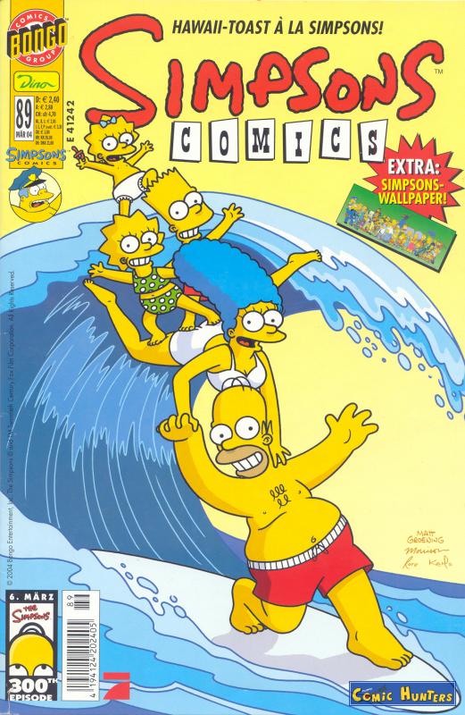 comic cover Simpsons Comics 89