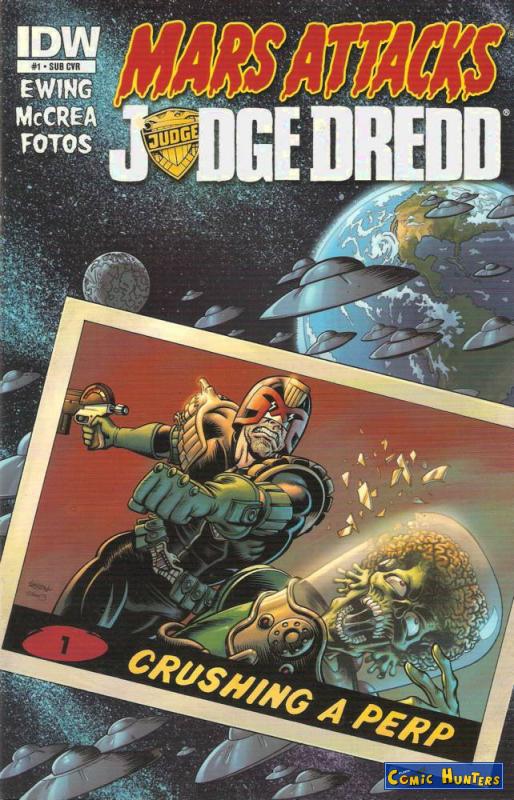comic cover Mars Attacks Judge Dredd (Subscription Variant Cover-Edition) 1
