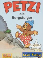 Petzi als Bergsteiger