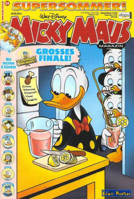 comic cover Micky Maus Magazin 33
