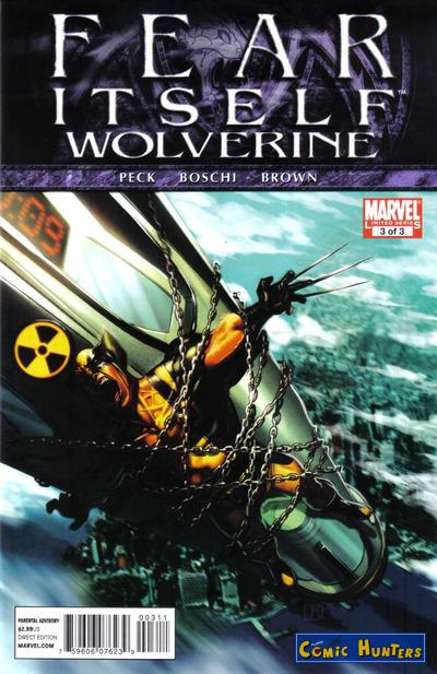 comic cover Fear Itself: Wolverine 3