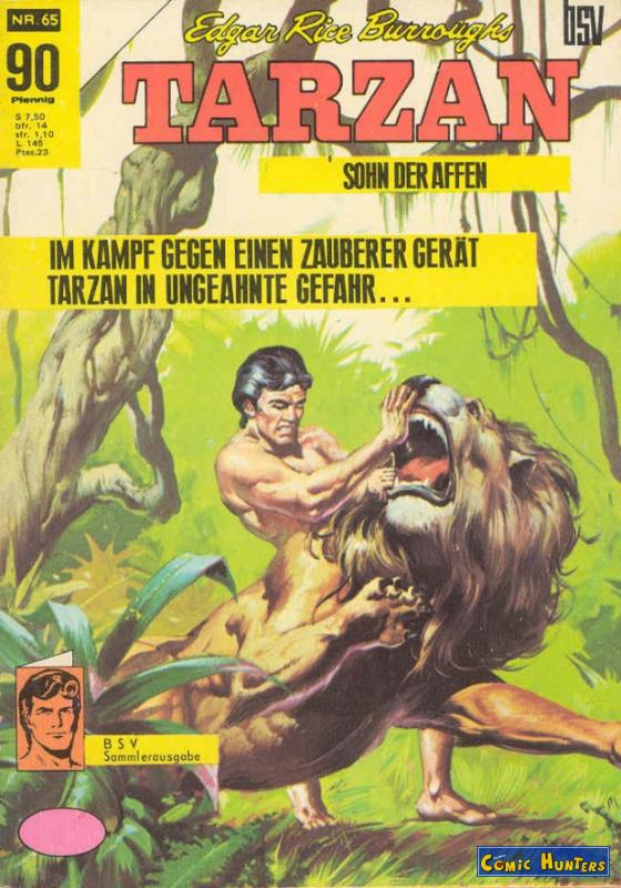 comic cover Tarzan 65