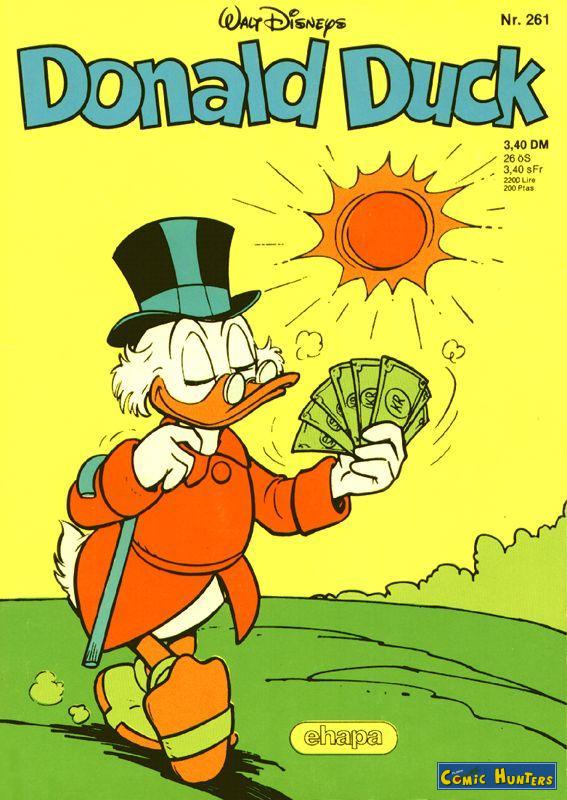 comic cover Donald Duck 261