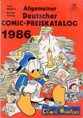 Allgemeiner Deutscher Comic-Preiskatalog 1986