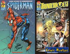 Spider-Man 1/2 + Thunderbolts 1/2 Comic Action 1999 (Signiert von Mark Bagley)