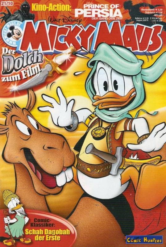 comic cover Micky Maus Magazin 21/10