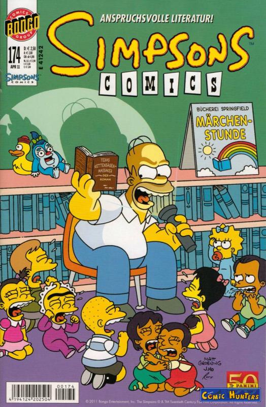 comic cover Simpsons Comics 174