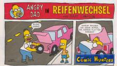 Angry Dad in Reifenwechsel